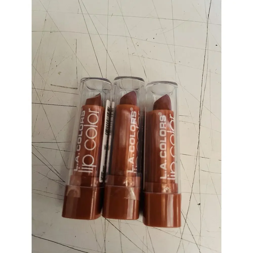 L A COLORS Moisture Rich Lip Color LIPC95 In the Buff 3 Pack Bundle Set New